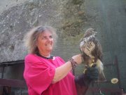 Jude, with a hungry bird of prey, in Hungary! 